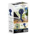 Mainstays Mini USB Rechargeable Fan, 4" Blue Finish