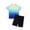 Blue, variant on Boys Rash Guard Set - 2 Piece UPF50 Sun Protection Quick Dry Short Sleeve Swim Shirt & Swim Trunks for Boys