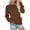 Brown womens tops, variant on Usmixi Under $5 Sweatshirt for Women Winter Womens Fleece Sweatshirt Casual Solid Raglan Sleeve Round Neck Pullover Sweater Ladies Girls Loose Crewneck Sweatshirt Tops with Pocket