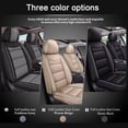 thumbnail image 3 of LAONNVIR Front Seat Covers for 2013-2022 Toyota Yaris Leather Seat Covers Waterproof Seat Protectors Automotive Seat Cushion with Airbag Compatible (Black&Grey), 3 of 5