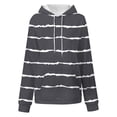 thumbnail image 4 of SHTXOZHI Women's Long Sleeve Hoodies Pullover Tops Drawstring Sweatshirts with Pocket Trendy Fall Outfit, 4 of 5