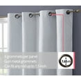thumbnail image 7 of THD Sophia 100% Complete Blackout Privacy Energy Efficient Grommet Window Treatment Curtains - Pair, 7 of 7