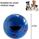 thumbnail image 2 of Dog Treat Ball Puppy Toy Puppy Treat Dispenser Interactive Toy Training Toy for Dogs, Cats, Rabbits, Hamsters(Blue), 2 of 4