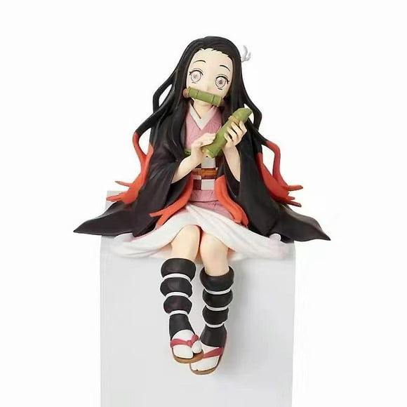 Demon Slayer Figure Eat Rice Balls Nezuko Kamado Figures Anime Devil Slayer Desktop Decor Collection Toy Birthday Gift1 Collectible Statue