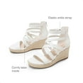 thumbnail image 5 of DREAM PAIRS Girls Wedge Sandals Flatform Open Toe Platform Sandals Flower Wedding Party for Little Kid/Big Kid, 5 of 6