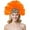 Orange, variant on Women's Oversized Feather Headpiece Sparkly Festival Hair Clips Feather Hair Accessory Trendy Heardband Fashionable Dress-Up Headwear for Stage Performance Head Wear Orange One Size