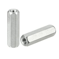 M4 x 0.7-Pitch 25mm Length Coupling Nuts, 10pcs 304 Stainless Steel Nuts
