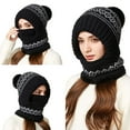 thumbnail image 6 of KANG Winter Knitted Hat With Scarf For Warm Fleece Lined Ear Trapper Cap Cold Weather With Neck For Outdoor Activities Black One Size, 6 of 7