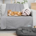 thumbnail image 6 of PetAmi Waterproof Dog Blanket, Leakproof XL Pet Blanket for Large Dogs, Furniture Sofa Couch Cover Protector, Fleece Cat Throw Bed Crate Kennel, Reversible Washable Soft Plush, Twin 60x80 Light Gray, 6 of 7