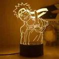 thumbnail image 2 of Luz de noche 3D Naruto Uzumaki Anime Hokage Akatsuki, soporte acrílico, dibujos animados, serie Naruto, luz LED, decoración de habitación, regalo para niños, 2 of 5
