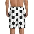thumbnail image 2 of Balery Soccer Ball Men's Cotton Knit Pajama Shorts Waistband & Pockets,Short Pajama Pants-Large, 2 of 8