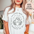 thumbnail image 2 of Christian “If the Stars Were Made to Worship” T-Shirt – Psalm 148:3 Bible Verse Tee with Mountain & Floral Design, 2 of 6
