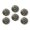 C1253, variant on Glass Refrigerator Magnet 6Pcs Magnetic Fridge Sticker,Decor for Kitchen,Whiteboard,Cabinet,Vibrant And Detailed Circular Design Featuring The Taurus Zodiac Sign
