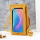 thumbnail image 1 of Bolso bandolera para teléfono con pantalla táctil para mujer | Minibolso de piel sintética con pantalla transparente y puerto USB | Ranuras para tarjetas de crédito y monedero con cremallera, 1 of 6