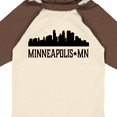 thumbnail image 4 of Inktastic Minneapolis Minnesota City Skyline Boys or Girls Long Sleeve Baby Bodysuit, 4 of 5