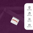 thumbnail image 6 of RIVERSIDE 2 Pack Luxury Bath Sheets 35×70 Soft Quick Dry Extra Large Cotton Towels 600 GSM Hotel Quality Spa - Purple, 6 of 8