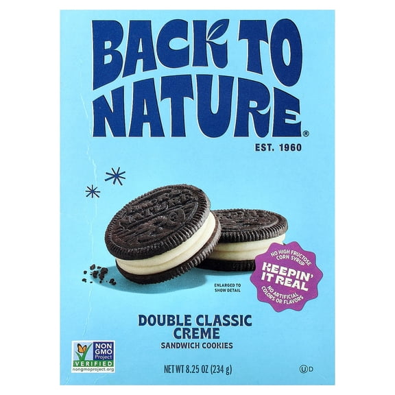 Back to Nature Double Classic Creme Sandwich Cookies 8.25 oz