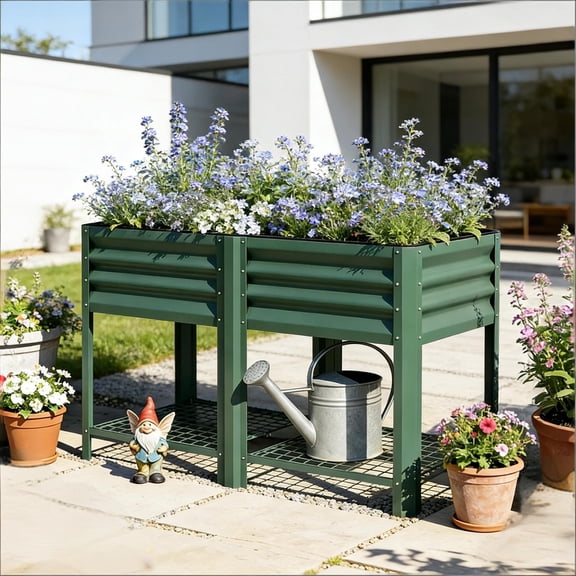 Planter Box, Outdoor Elevated Planter Box, Raised Garden Bed