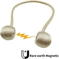 thumbnail image 3 of czcpp-Magnetic Curtain Tiebacks Drapery Holdbacks for Curtains, Drapes, Living Room Office Decor, No Tools Required (4, Khaki), 3 of 4