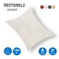 thumbnail image 2 of EAGLE PEAK Sun Shade Sail Rectangle Canopy 8' x 12' UV Block Awning for Outdoor Patio Lawn Garden Backyard Deck (Cream), 2 of 8