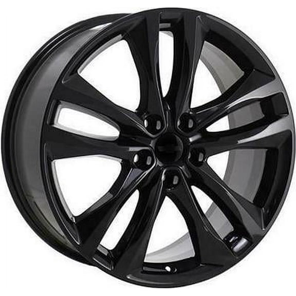 New 19"x8.5" Alloy Wheel Rim for 21 Chevy Malibu 10 Spoke Painted Black (Gloss)