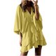 thumbnail image 1 of Vestido de volantes con mangas abullonadas de tres cuartos y cuello en V a la moda de verano para mujer Fridja  bnh4049, 1 of 1