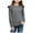 d130-Grey, variant on Girls Casual Tunic Tops Knot Front Long Sleeve Loose Soft Blouse T-Shirt(Red,3-4 Years)
