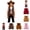 Brown-3, variant on Kids Girl's Tassel Cowboy Vest 70s Hippie Cow Girl Sleeveless Fringe Jacket Western Halloween Party Fancy Outfit for ChildrenRed-35-6 Years
