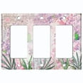 thumbnail image 6 of Metal Light Switch Plate Cover Mystical Floral Butterfly Garden Sketch FLW120, 6 of 13