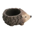 thumbnail image 2 of deevoka Animal Planter Pot Art Collection Pot for Courtyard Yard Bookshelf Hedgehog, 2 of 9