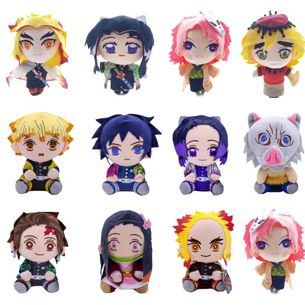 Anime Characters Nedouzi Tanjiro Plush Toys Demon Slayer Dolls Sofa Bedroom Decorations Children S Birthday Gifts Walmart Com