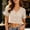 Khaki, variant on jjayotai Cotton Shirts for Women Short Sleeve Tshirts Button down V Neck Crop Tops Trendy Work Business Outfits