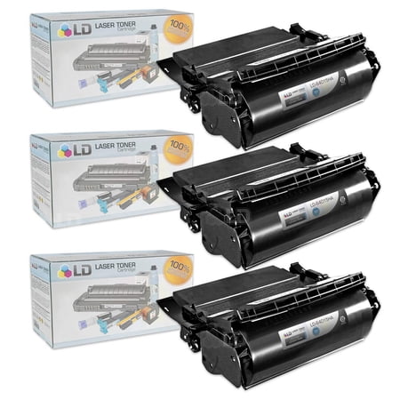 LD Compatible Lexmark 64015HA Set of 3 Black Laser Toner Cartridges for the T644tn  T642dtn  T640  T642tn  T640dtn  T644dn  T640tn  T644n  T642dn  T642n  T640dn  T644  T640n  T644dtn  T642 s