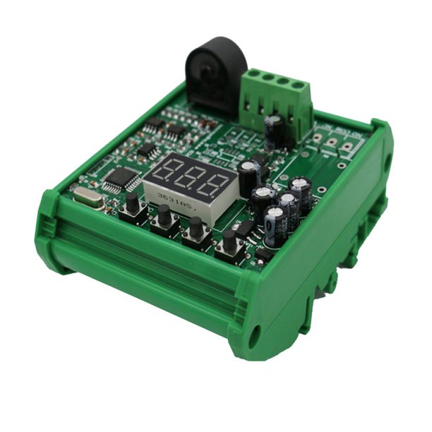 1 interruptor de módulo de Sensor de detección de corriente CA, transmisor de 10A, salida de 0-5V con base Baoblaze Módulo de detección de corriente CA
