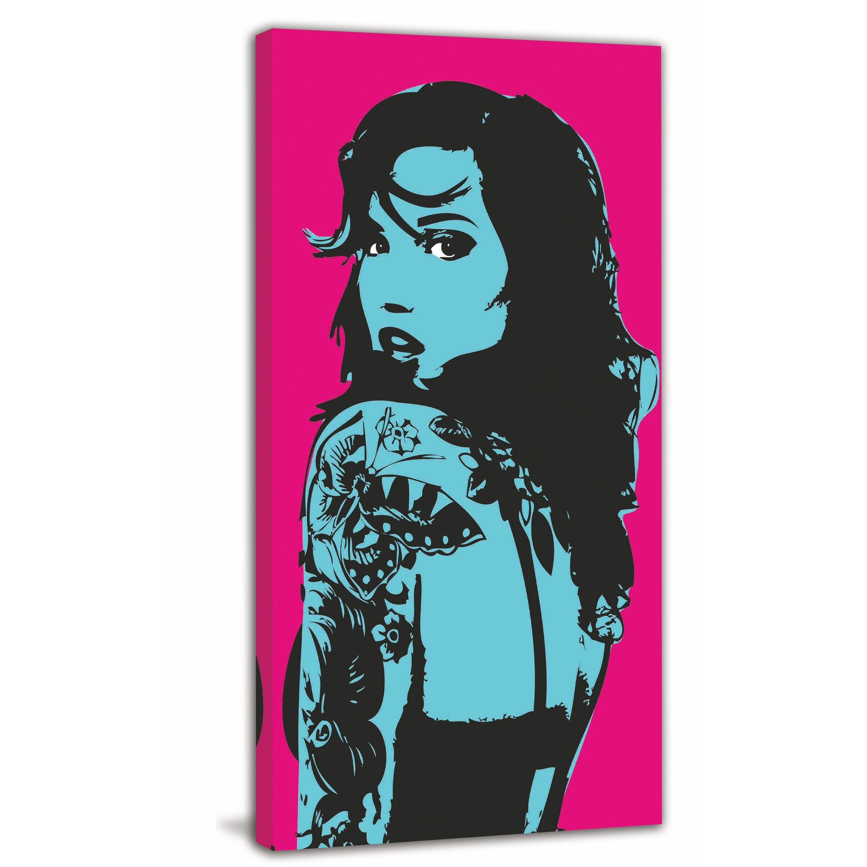 Marmont Hill Inc Marmont Hill - Girl 1 Print on Canvas