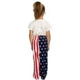 thumbnail image 3 of USA American Flag Kids Pants Patriotic Stars and Stripes Lounge Children Halloween Costume Cosplay (7/8) Multicolor, 3 of 6