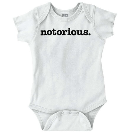 

Brisco Brands Notorious Period Rap Humor Unisex Baby Bodysuits