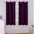 thumbnail image 1 of ZMLEVE Rideaux Thermiques Occultants pour Chambre - Panneaux de Rideaux Isolants pour Salon, 42 x 72 Pouces, Violet, Ensemble de 2 Rideaux à Illets, 1 of 7