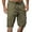Army Green, variant on Ofreoo Men's Casual Summer Short Pants Solid Knee Length Cargo Multi Pockets Short Pants on Clearance