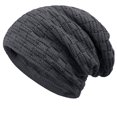 thumbnail image 2 of Dyfzdhu Couple Solid Color Knitted Hat Plush Thickened Ear Protection Warm Gray, 2 of 2