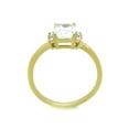 thumbnail image 3 of 1.77Ct Emerald Cut Cz Stainless Steel Gold Plated Engagement Ring Womens Size 8, 3 of 5