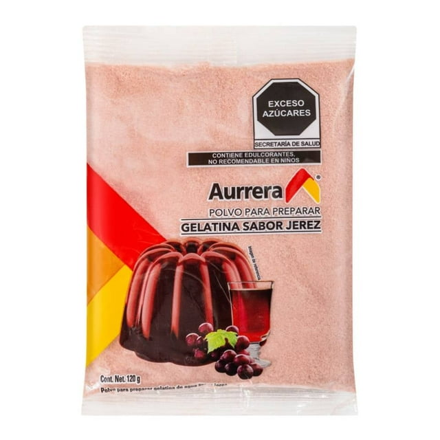 Polvo para preparar gelatina Aurrera jerez 120 g