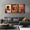thumbnail image 2 of African American Canvas Wall Art Black Man Trend Wall Decor Pictures Fashion African Posters Prints for Bedroom Living Room Bathroom Office Home Decoration Prepare（Only canvas）, 2 of 6