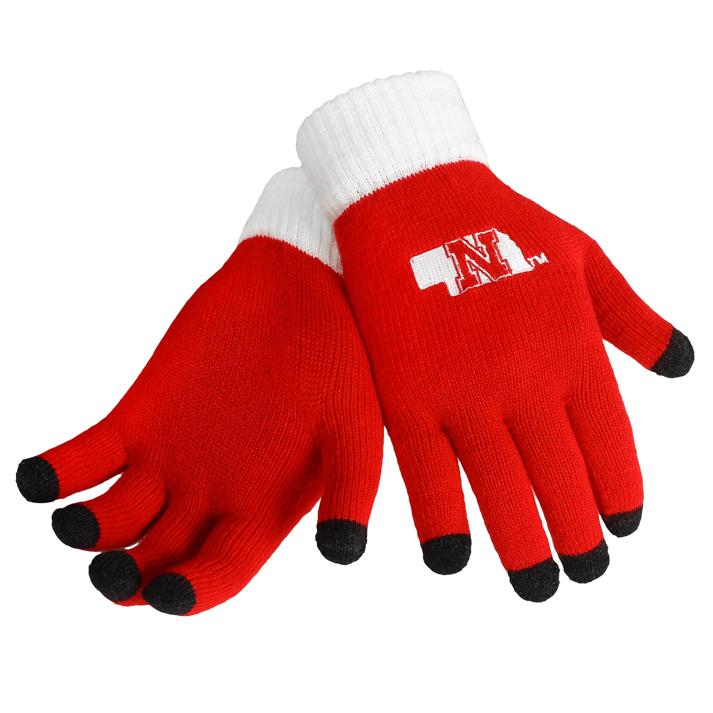 Nebraska Cornhuskers Official NCAA Glove Solid Outdoor Winter Stretch Knit by Forever Collectibles 262879 by Forever Collectibles