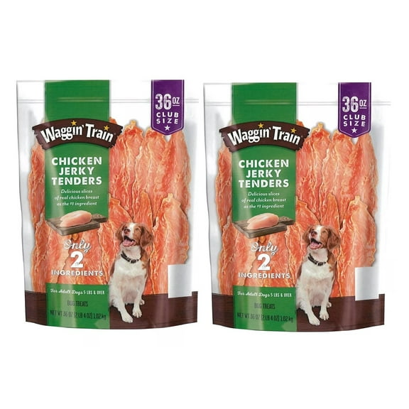 2 Pack | Waggin Train Chicken Jerky Dog Treats (36 oz.)