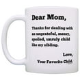 thumbnail image 4 of ThisWear Funny Mom Mug Mom Thanks for Putting Up with Bratty Sibling 2 Pack 11oz Ceramic Coffee Mugs, 4 of 4