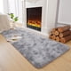 thumbnail image 3 of Alfombra Chicrug Cute Fluffy para dormitorio de niñas, 60 x 180 cm, color gris, 3 of 8