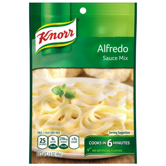 M4Noodles Site , Creamy Alfredo Pasta Sauce Mix, 1.6 oz Regular Pouch pack of 2