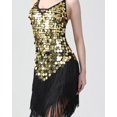 thumbnail image 4 of Whitewed Sexy Backless Ballroom Latin Salsa Fancy Competition Dresses Black / gold, 4 of 6