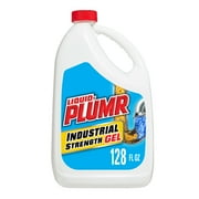 Liquid-Plumr Industrial Strength Drain Clog Remover Gel, Septic Safe, Unscented, 128 fl oz